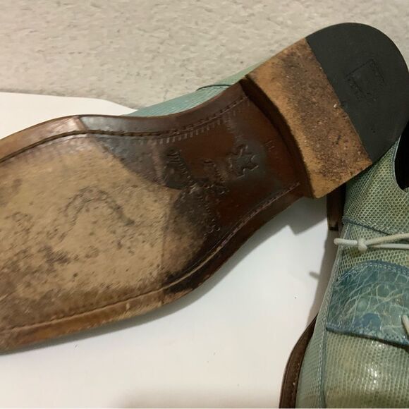 David Eden Lizard Lace-Up Mens Dress Shoes size 11 - Picture 10 of 16